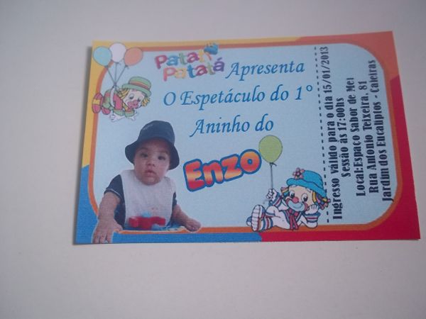 Convite personalizado com foto